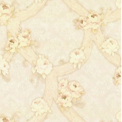 Italian Wallpaper 10m x 0.73m Light Beige, Model 26080