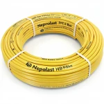 أنابيب HDPE نيبروبلاست PE 80 ضغط 6 بار قطر خارجي 110 مم سمك 5.0 مم لون أصفر 