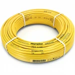 أنابيب HDPE نيبروبلاست PE 80 ضغط 6 بار قطر خارجي 40 مم سمك 1.9 مم لون أصفر 