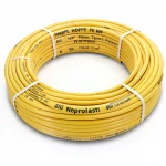أنابيب HDPE نيبروبلاست PE 80 ضغط 6 بار قطر خارجي 125 مم سمك 5.7 مم لون أصفر 
