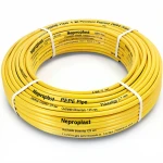 أنابيب HDPE نيبروبلاست PE 80 ضغط 6 بار قطر خارجي 125 مم سمك 5.7 مم لون أصفر 