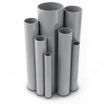 UPVC Pipes Modern Technology Nominal Pressure 9 Bar Outside Diameter 140 mm Thickness 5.5 mm Gray Colour
