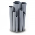 UPVC Pipes Modern Technology Nominal Pressure 9 Bar Outside Diameter 140.4 mm Thickness 6.4 mm Gray Colour