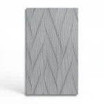 Wavy wall decoration, gray color, length 10 m, width 0.53 m, model 10033-10  