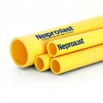 مواسير HDPE نيبروبلاست PE 80 ضغط 6 بار قطر خارجي 160 مم سمك 7.3 مم لون أصفر 