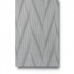 Wavy wall decoration, gray color, length 10 m, width 0.53 m, model 10033-10  