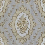 Italian Wallpaper Gray with Beige, 10m Length, 0.73m Width, Model 27008