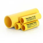 مواسير HDPE نيبروبلاست PE 80 ضغط 6 بار قطر خارجي 225 مم سمك 10.3 مم لون أصفر 