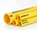 Neproplast  HDPE Pipes PE 80 Pressure 6 Bar Outside Diameter 250 mm Thickness 11.4 mm Color Yellow
