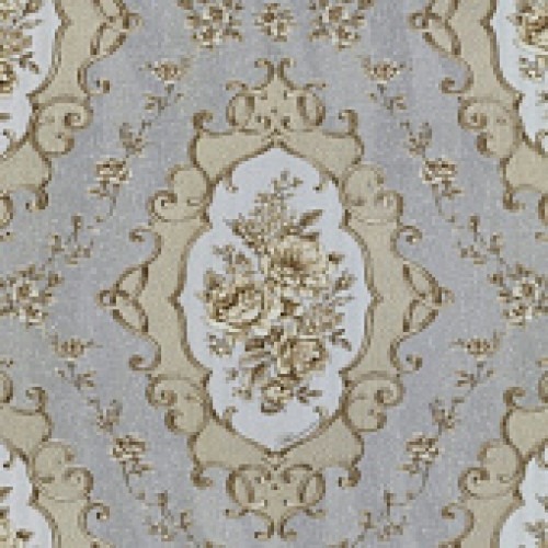 Italian Wallpaper Gray with Beige, 10m Length, 0.73m Width, Model 27008