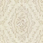 Italian Wallpaper 10m x 0.73m Light Beige, Model 27011