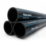 Neproplast HDPE Pipes PE 80 Nominal Pressure 10 Bar Outside Diameter 355 mm Thickness 26.1 mm Color Black