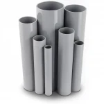 UPVC Pipes Modern Technology Nominal Pressure 9 Bar Outside Diameter 168.5 mm Thickness 7.6 mm Gray Colour
