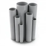 UPVC Pipes Modern Technology Nominal Pressure 15 Bar Outside Diameter 168.5 mm Thickness 12.5 mm Gray Colour