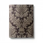 Italian Wall Covering, size 10m x 0.53m, Dark Brown Color, Model 6259