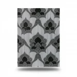 Italian Wall Covering, size 10m x 0.53m, Gray with Black, Model 6241
