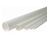 مواسير UPVC ضغط 21.7 بار مقاس 1 إنش سمك 2.46 مم لون أبيض