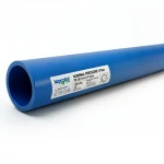 مواسير HDPE نيبروبلاست PE 80 ضغط 10 بار قطر خارجي 225 مم سمك 16.6 مم لون أزرق   