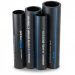 مواسير HDPE نيبروبلاست PE 80 ضغط 4 بار قطر خارجي 200 مم سمك 6.2  مم لون اسود