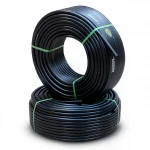 أنابيب HDPE نيبروبلاست PE 80 ضغط 4 بار قطر خارجي 50 مم سمك 1.8 مم لون اسود