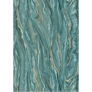 German Wall Decoration Wallpaper 10m x 0.53m Turquoise Color