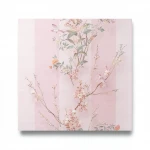 Italian wall decoration, size 10m x 1.06m, pink color, model 3020