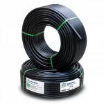 أنابيب HDPE نيبروبلاست PE 80 ضغط 4 بار قطر خارجي 50 مم سمك 1.8 مم لون اسود