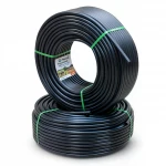 أنابيب HDPE نيبروبلاست PE 80 ضغط 4 بار قطر خارجي 63 مم سمك 2.0  مم لون اسود