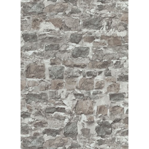German Wall Decoration 10m x 0.53m Pale Grey, Model 10092-02