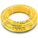 أنابيب HDPE نيبروبلاست PE 80 ضغط 4 بار قطر خارجي 75 مم سمك 2.3 مم لون أصفر 