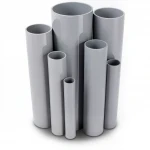 UPVC Pipes Modern Technology Nominal Pressure 6/20 Bar Outside Diameter 90 mm Thickness 2.7 mm Gray Colour