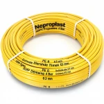 Neproplast  HDPE Pipes PE 80 Pressure 4 Bar Outside Diameter 63 mm Thickness 2.0 mm Color Yellow