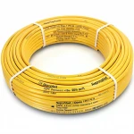 أنابيب HDPE نيبروبلاست PE 80 ضغط 4 بار قطر خارجي 90 مم سمك 2.8 مم لون أصفر 