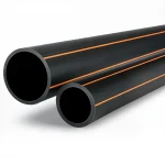 مواسير HDPE الراجحي    قطر خارجي   20 مم سمك 1.8 مم لون أسود مع خطوط برتقالي   