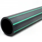 مواسير HDPE الراجحي    قطر خارجي   50 مم سمك 3 مم لون أسود مع خطوط خضراء   