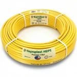 Neproplast  HDPE Pipes PE 80 Pressure 4 Bar Outside Diameter 63 mm Thickness 2.0 mm Color Yellow