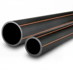 Al-Rajhi HDPE Pipes   Outside Diameter   110 mm Thickness 5 mm Color Black With Orange stripes   