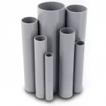UPVC Pipes Modern Technology Nominal Pressure 6/20 Bar Outside Diameter 225 mm Thickness 5.6 mm Gray Colour