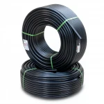 أنابيب HDPE نيبروبلاست PE 80 ضغط 10 بار قطر خارجي 63 مم سمك 4.7 مم لون اسود