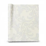 Italian Wallpaper  light  beige Color Patterned Design, Size 10mx0.70m, Model 12055