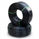 أنابيب HDPE نيبروبلاست PE 80 ضغط 10 بار قطر خارجي 110 مم سمك 8.1 مم لون اسود