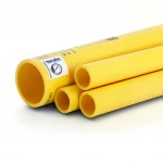 مواسير HDPE نيبروبلاست PE 80 ضغط 3.2 بار قطر خارجي 180 مم سمك 4.4 مم لون أصفر 