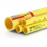 مواسير HDPE نيبروبلاست PE 80 ضغط 3.2 بار قطر خارجي 315 مم سمك 7.7 مم لون أصفر 