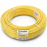 أنابيب HDPE نيبروبلاست PE 80 ضغط 3.2 بار قطر خارجي 125 مم سمك 3.1  مم لون أصفر 