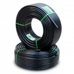 أنابيب HDPE نيبروبلاست PE 80 ضغط 10 بار قطر خارجي 50 مم سمك 3.7 مم لون اسود