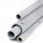 مواسير UPVC الخليجية جدول 80  مقاس ½ 1 إنش سمك 5.08 مم لون رمادي فاتح