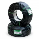 أنابيب HDPE نيبروبلاست PE 80 ضغط 10 بار قطر خارجي 63 مم سمك 4.7 مم لون اسود