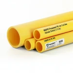 مواسير HDPE نيبروبلاست PE 80 ضغط 3.2 بار قطر خارجي 315 مم سمك 7.7 مم لون أصفر 