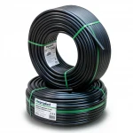 أنابيب HDPE نيبروبلاست PE 80 ضغط 10 بار قطر خارجي 63 مم سمك 4.7 مم لون اسود