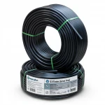 أنابيب HDPE نيبروبلاست PE 80 ضغط 10 بار قطر خارجي 90 مم سمك 6.7 مم لون اسود
